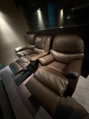 Τύπου La-z-boy 1 διθέσιος καναπές recliner & 1 πολυθρόνα recliner