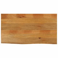 Επιφάνεια Τραπεζιού 100x60x3,8 εκ. Live Edge Μασίφ Ξύλο Μάνγκο 370598
