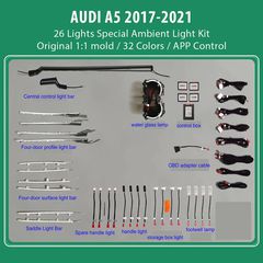 DIQ AMBIENT AUDI A5 (F5) mod. 2017-2021 (Digital iQ Ambient Light for Audi A5 mod. 2017-2021 with 26 Lights)