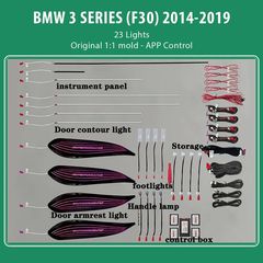 DIQ AMBIENT BMW S.3 FULL (F30) (Digital iQ Ambient Light for BMW Series 3 (F30) mod. 2011-2018 with 23 Lights)