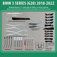 DIQ AMBIENT BMW S.3 (G20) mod. 2018-2022 (Digital iQ Ambient Light for BMW Series 3 mod. 2018-2022 with 23 Lights)