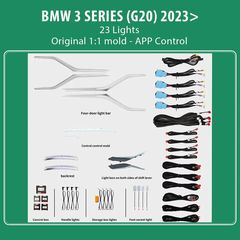 DIQ AMBIENT BMW S.3 (G20) FL mod. 2023 (Digital iQ Ambient Light for BMW Series 3 mod. 2023 FACELIFT with 23 Lights)