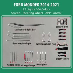 DIQ AMBIENT FORD MONDEO IV mod. 2013-2021 (Digital iQ Ambient Light for Ford Mondeo mod. 2013-2021 with 22 Lights)