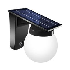 it-Lighting Baikal LED 1W 3000K | 4000K | 6000K Solar Outdoor Wall Lamp Black D:130x190x175 mm 80207310S