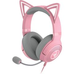 Razer Kraken Kitty V2 Pink RGB USB 7.1 Gaming Headset Kitty Ears PC - PS5 - Switch (RZ04-04730200-R3M1) (RAZRZ04-04730200-R3M1)