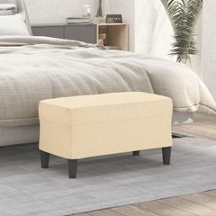 Πάγκος Κρεμ 70 x 35 x 41 εκ. Υφασμάτινος 349385