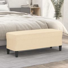 Πάγκος Κρεμ 100x35x41 εκ. Υφασμάτινος 349409