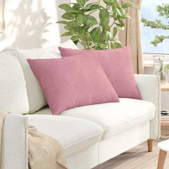 Μαξιλάρι Καναπέ 2 pcs Ροζ 70 x 50 cm Υφασμάτινο Κορντουρά 42013760
