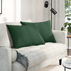 Μαξιλάρι Καναπέ 2 pcs Σκούρο Πράσινο 70 x 50 cm 42013779