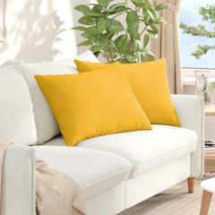 Μαξιλάρι Καναπέ 2 pcs Απαλό Κίτρινο 70 x 50 cm 42013780