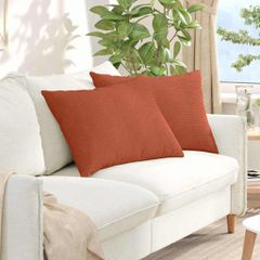 Μαξιλάρι Καναπέ 2 pcs Κόκκινο Πορτοκαλί 70 x 50 cm 42013781