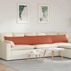 Μαξιλάρι Καναπέ 2 pcs Κόκκινο Πορτοκαλί 200 x 40 εκ. 42013910