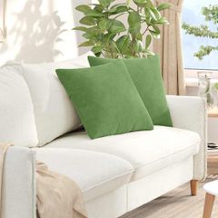 Μαξιλάρι Καναπέ 2 pcs Ανοιχτό Πράσινο 50 x 50 cm 42013974