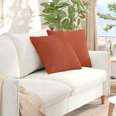 Μαξιλάρι Καναπέ 2 pcs Κόκκινο Πορτοκαλί 50 x 50 cm 42013996