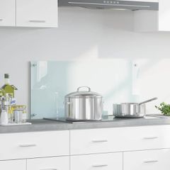 Πλάτη κουζίνας Γάλα 90 x 40 cm σκληρυμένο γυαλί 42018014