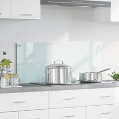 Πλάτη κουζίνας Γάλα 100 x 40 cm σκληρυμένο γυαλί 42018017