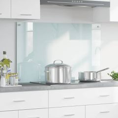 Πλάτη κουζίνας Γάλα 100 x 60 cm σκληρυμένο γυαλί 42018019