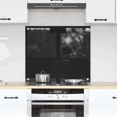 Πλάτη κουζίνας Μαύρο 70 x 60 cm σκληρυμένο γυαλί 42018034
