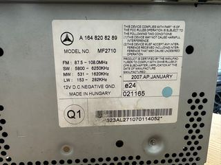 RADIO CD ΓΝΗΣΙΟ ΓΙΑ ML 2005-2011 W164 ΚΩΔΙΚΟΣ A1648208289-thumb-1