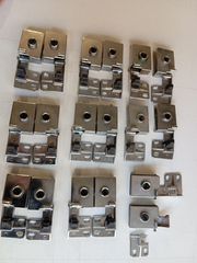 8 ΖΕΥΓΗ ΜΕΝΤΕΣΕΔΕΣ ΚΡΥΣΤΑΛΛΩΝ ΙΝΟΧ ΧΩΡΙΣ ΤΡΥΠΑ  ΚΑΙ 3 ΤΕΜΑΧΙΑ ΑΝΤΑΛΛΑΚΤΙΚΑ