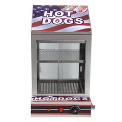 Deutstandard Hot Dog Βιτρίνα Ανοξείδωτη Επιτραπέζια 220V 40x44x64εκ. 639