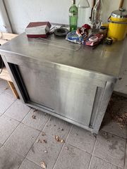INOX ερμάριο πάγκος ράφια συρτάρι
