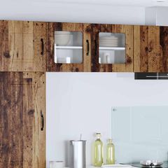 Ραφιέρα τοίχου LUCCA 2 pcs Παλαιωμένο ξύλο 40 x 31 x 40 εκ. 884851