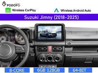 Suzuki Jimny (2018-2025) 9" Οθόνη Android 13 | 8-Core | 6GB RAM 128GB ROM | Wireless CarPlay & Android Auto | GPS | WiFi | FM RDS | DSP | BT 5.0