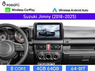 Suzuki Jimny (2018-2025) Οθόνη 9" Android Car Radio | 8-Core | 4GB+64GB | Wireless CarPlay & Android Auto | GPS | DSP | WiFi
