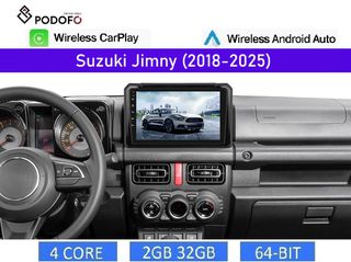 Suzuki Jimny (2018-2025) Android Car Radio 9" οθόνη 2+32GB Ασύρματο CarPlay & Aσύρματο Android Auto GPS WiFi EQ