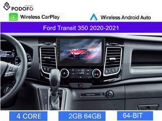 Ford Transit 350 (2020-2021) 10.1" Οθόνη Android Navigation | 2GB+32GB | Ασύρματο CarPlay & Aσύρματο Android Auto | GPS | WiFi | EQ | HiFi | FM/RDS