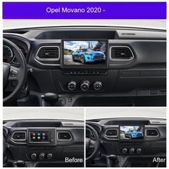 Opel Movano (2020-) 10.1" Οθόνη Android Car Radio Navigation | 6GB RAM + 128GB ROM | Ασύρματο CarPlay & Aσύρματο Android Auto | GPS | WiFi | DSP | HiFi | FM/RDS-thumb-3