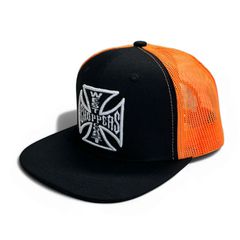 West Coast Choppers Καπέλο | WCC OG Flatbill cap black/orange