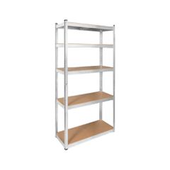 Μεταλλική Ραφιέρα Αποθήκευσης Rebel 180x90x40 cm Ασημί