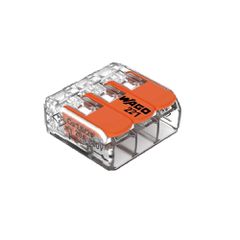 Wago 221-413 Κλέμμα ταχείας αυτόματης σύνδεσης 3x4mm ( 50 τμχ )