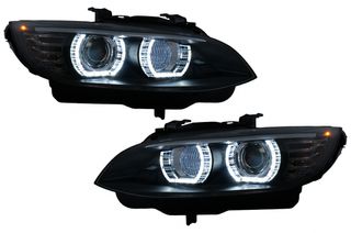 Προβολείς Led Angel Eyes Κατάλληλοι Για Bmw Σειρά 3 E92 E93 (2006-2010) Με Xenon Black