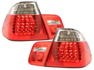 Πίσω Φώτα Led Κατάλληλα Για Bmw Σειρά 3 E46 Limousine 4D (1998-2001) Κόκκινο Κρύσταλλο