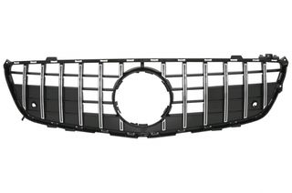 Μπροστινή Μάσκα Κατάλληλη Για Mercedes SL-Class R231 (2012-2016) GT-R Panamericana Design Μαύρο Χρώμιο