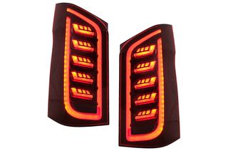 Πίσω Φώτα Led Smoke Κατάλληλα Για Mercedes V-Class W447 (2014-2019) Μονή Πίσω Πόρτα Με Δυναμικά Διαδοχικά Φώτα Στροφής