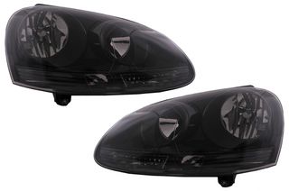 Προβολείς Κατάλληλοι Για Vw Golf 5 V (10.2003-2009) Jetta (2005-2010) Όλα Μαύρα