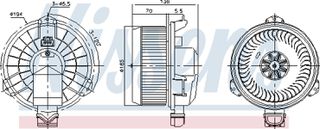 Nissens Βεντιλατέρ Εσωτερικού Χώρου - 87420