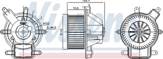 Nissens Βεντιλατέρ Εσωτερικού Χώρου - 87464