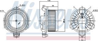 Nissens Βεντιλατέρ Εσωτερικού Χώρου - 87723