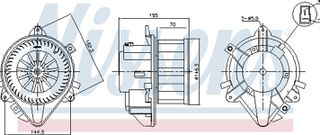 Nissens Βεντιλατέρ Εσωτερικού Χώρου - 87804