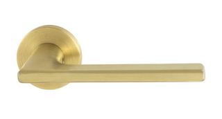 Viometale Πόμολο Μεσόπορτας με Ροζέτα 06.1180 Ζεύγος Χρυσό Ματ με επιστόμιο