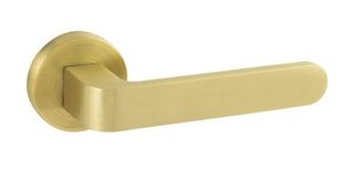 Viometale Πόμολο Μεσόπορτας με Ροζέτα 06.1140 Ζεύγος Χρυσό Ματ με επιστόμιο