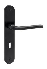 Viometale Πόμολο Μεσόπορτας Πλάκα 06.1290 Ζεύγος Μαύρο Ματ