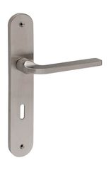 Viometale Πόμολο Μεσόπορτας Πλάκα 06.1290 Ζεύγος Νίκελ Ματ