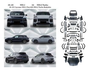 Body Kit Για Porsche Cayenne 9Y0.1 2018-2023 Upgrade σε 2024+ 9Y0.2 Turbo GT Look