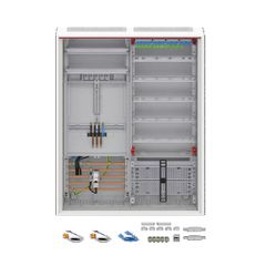 Πλήρης Πίνακας Καταμετρητή ABB Striebel DA27CB 2CPX054284R9999, IP44, Επιφανειακής & Εν μέρει Εντοιχισμένης Εγκατάστασης
